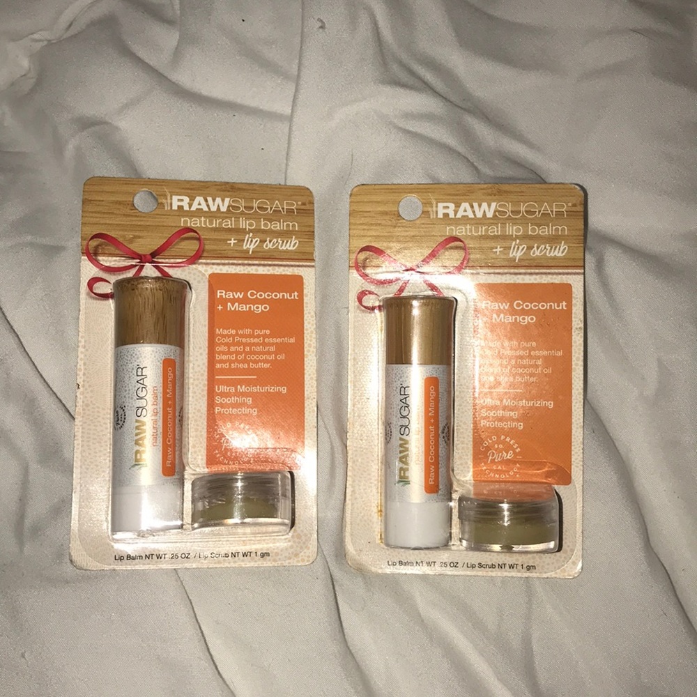 Raw Sugar Natural LipBalm + Lip Scrub